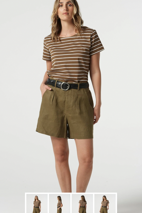 5242-179-S25 Stone Linen Short