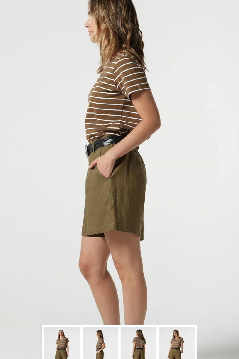 5242-179-S25 Stone Linen Short