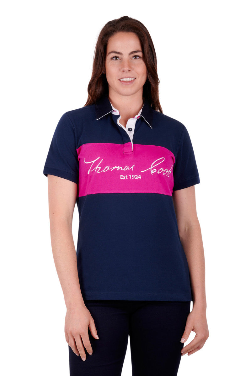 T3S2523089 Wmns lacey SS Polo |Navy
