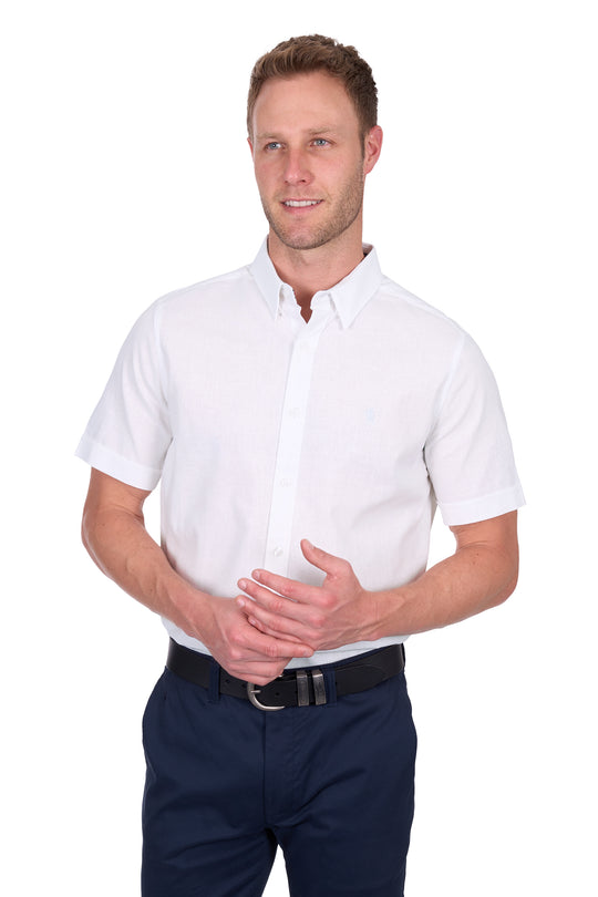 T5S1121045 Men’s TC Linen Short Sleeve Shirt