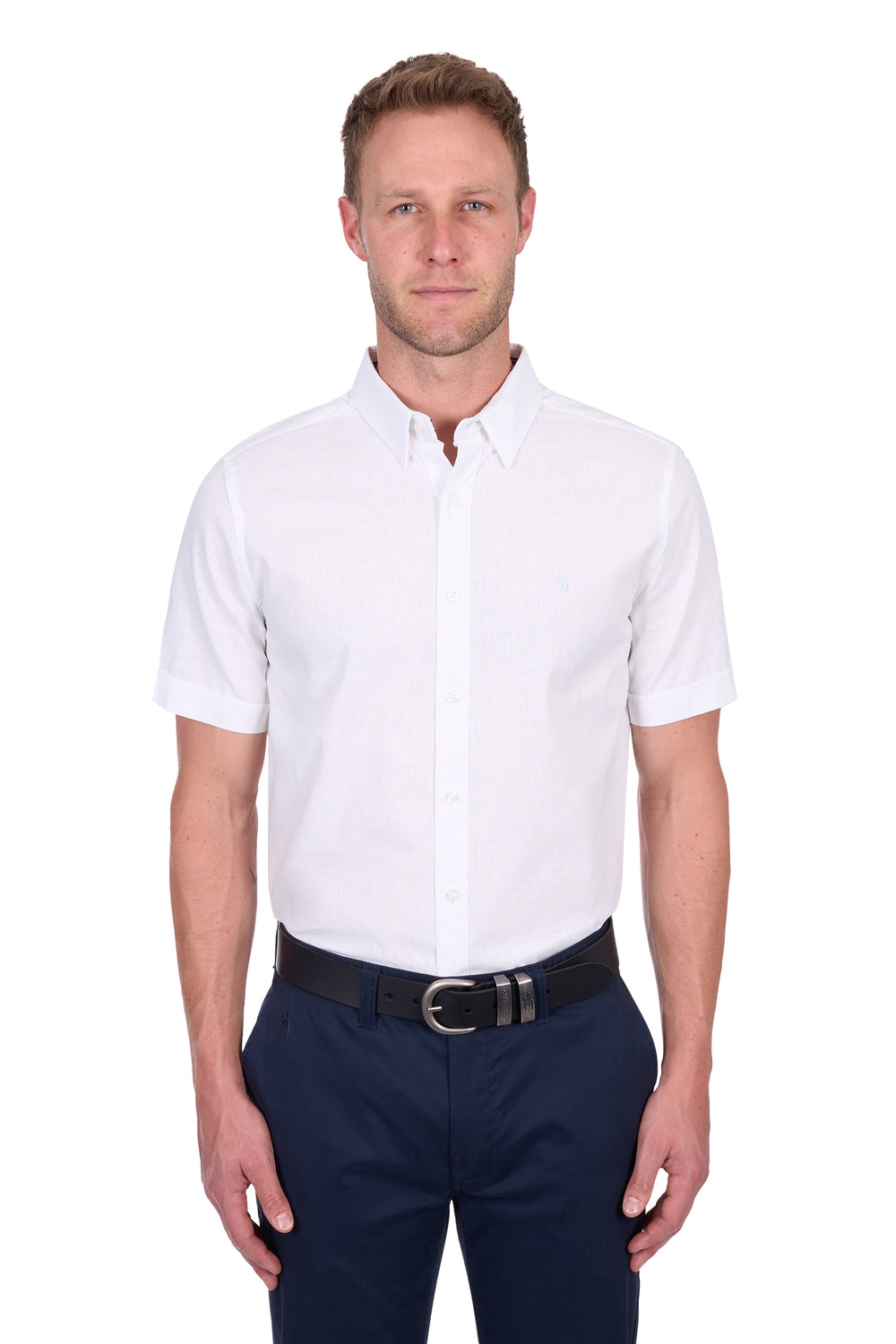 T5S1121045 Men’s TC Linen Short Sleeve Shirt