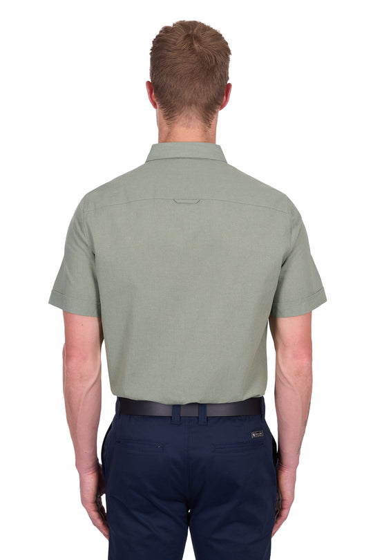 T5S1121045 Men’s TC Linen Short Sleeve Shirt