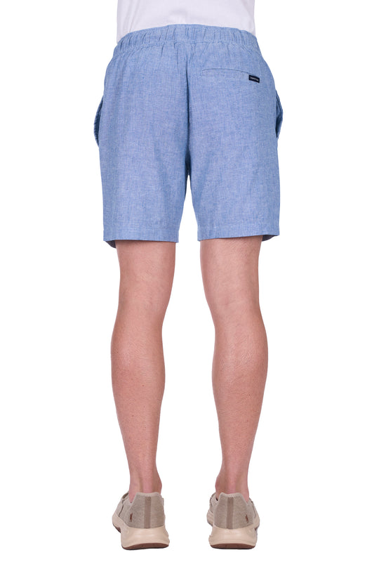 T5S1309004 Mens Felix Linen Short | Chambray