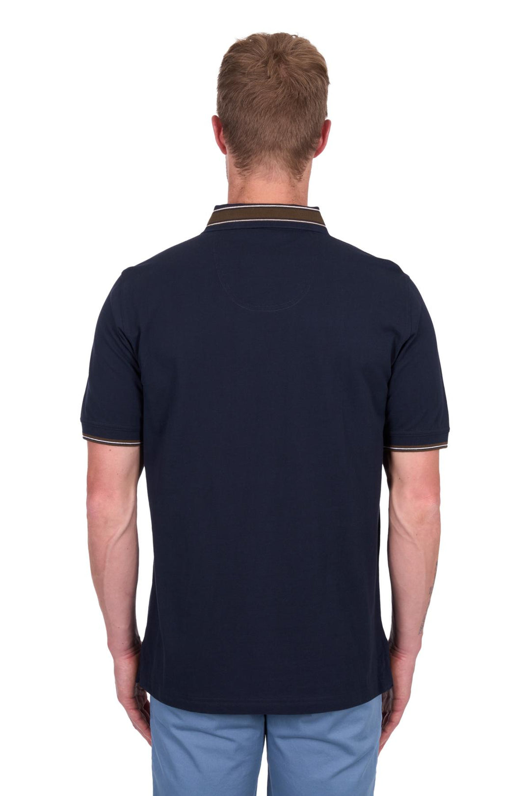 T5S1506014 Mens Ben tailored 1 PKT SS Polo | Blue Ocean