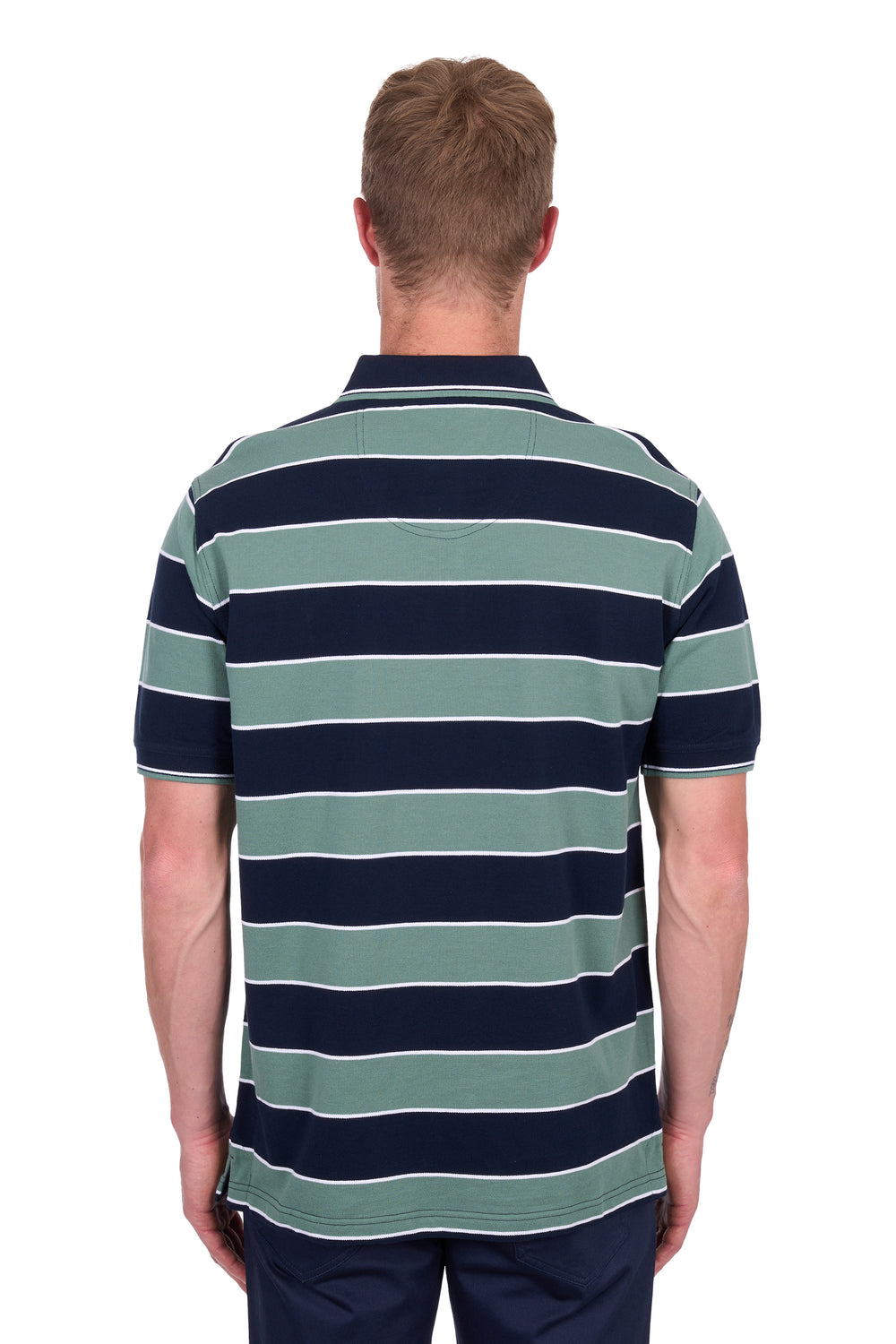 T5S1506016 Mens Todd Tailored SS Polo | Navy/Sage
