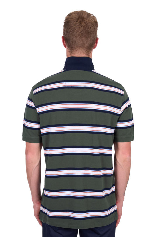 T5S1509022 Mens Chad 1 Pkt SS Polo | Navy/Green