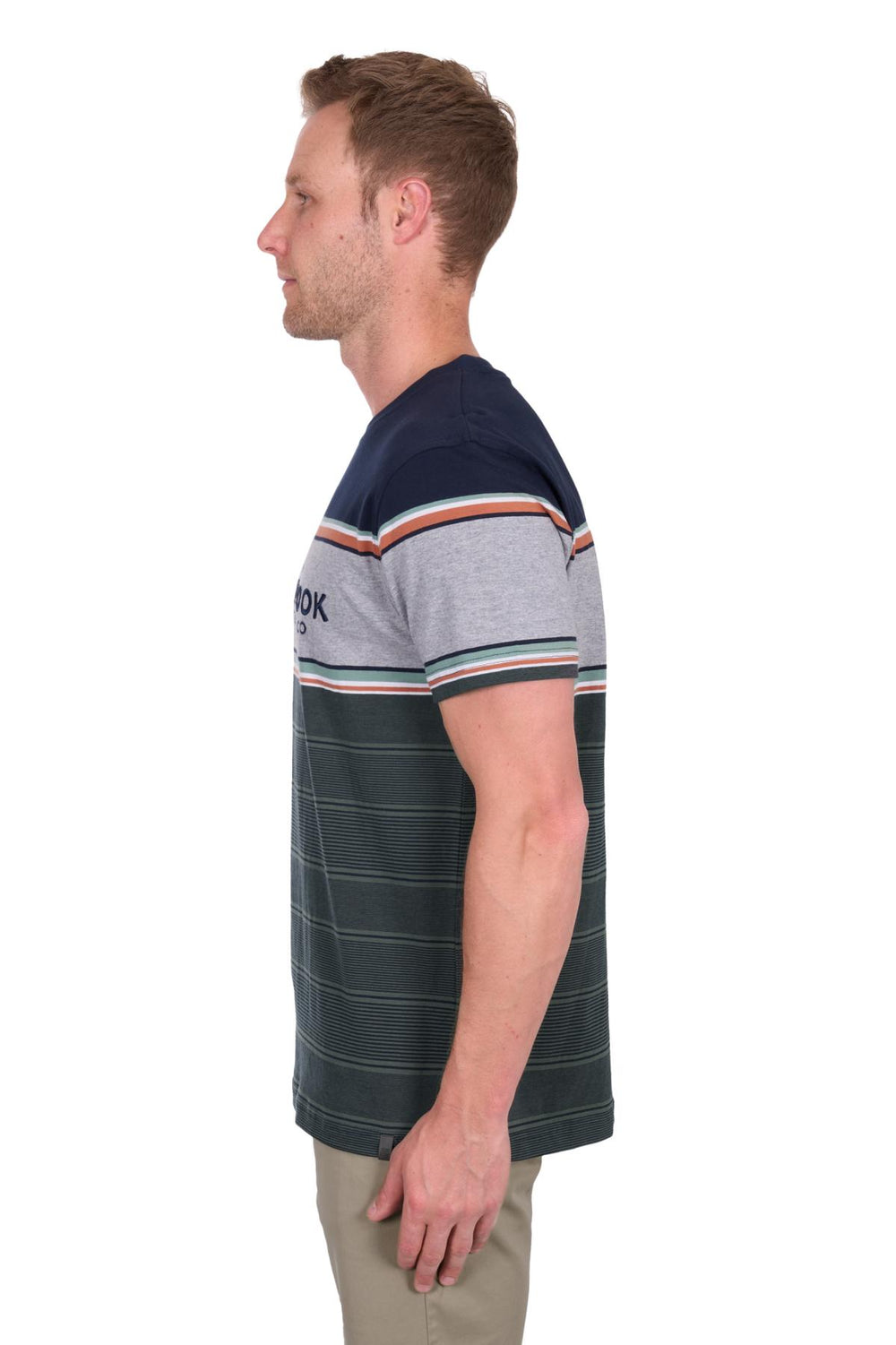 T5S1516007 Mens Dion SS Tee | Navy/Green