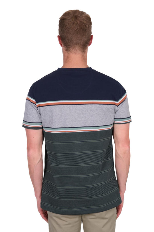 T5S1516007 Mens Dion SS Tee | Navy/Green