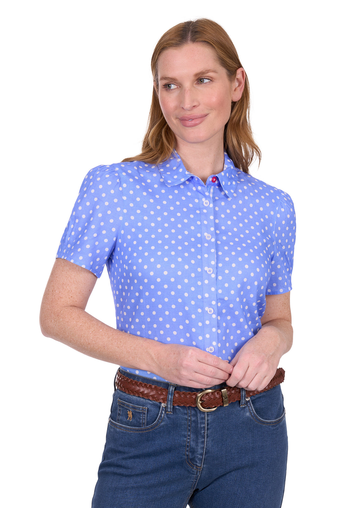 T5S2113081 Women’s Luna Linen Short Sleeve Shirt
