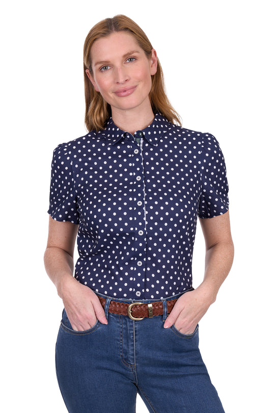 T5S2113081 Women’s Luna Linen Short Sleeve Shirt