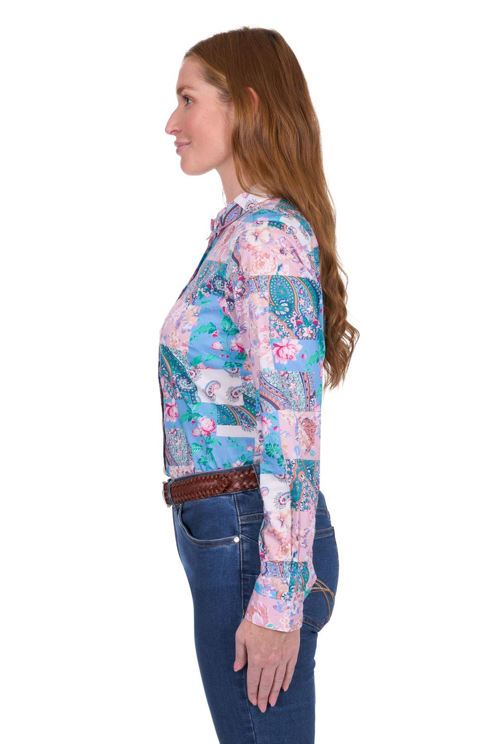 T5S2114121 Wmns Annalise LS Shirt | Multi