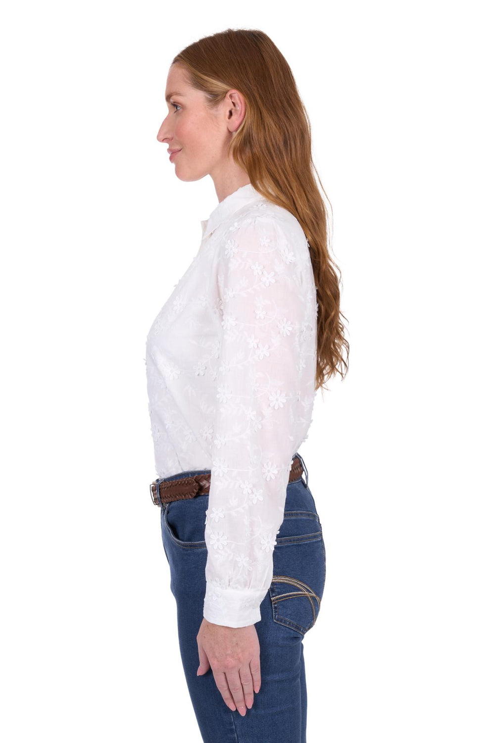 T5S2123086 Wmns Remy LS Shirt | White