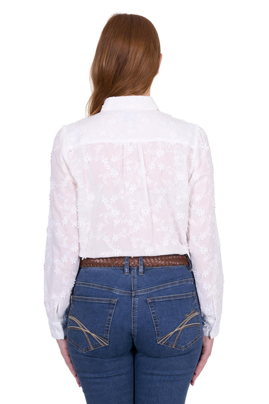 T5S2123086 Wmns Remy LS Shirt | White
