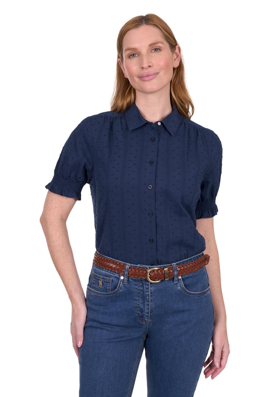 T5S2125078 Wmns Imogen SS Shirt | Navy