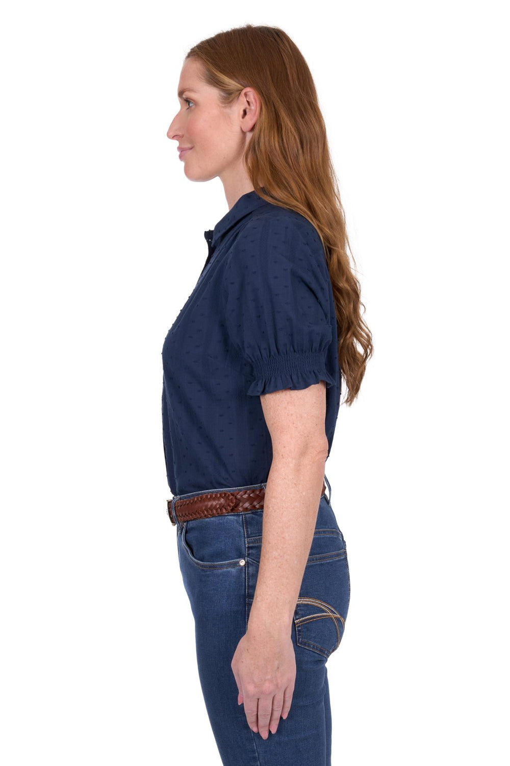 T5S2125078 Wmns Imogen SS Shirt | Navy