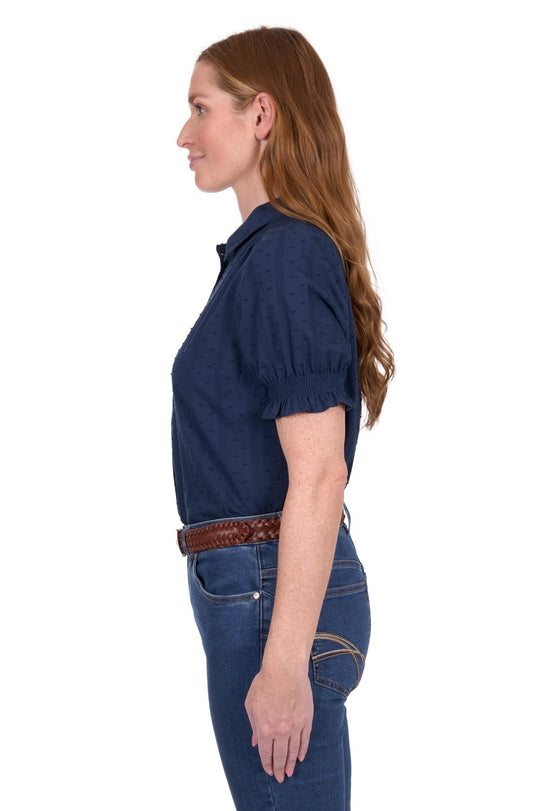 T5S2125078 Wmns Imogen SS Shirt | Navy