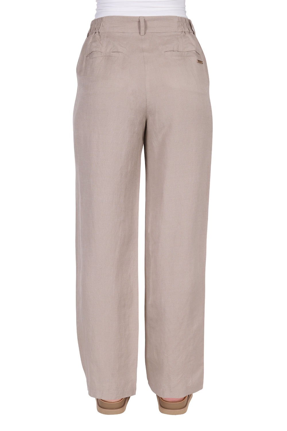 T5S2273051 Women’s Kathy Linen Pleat Pant | Natural