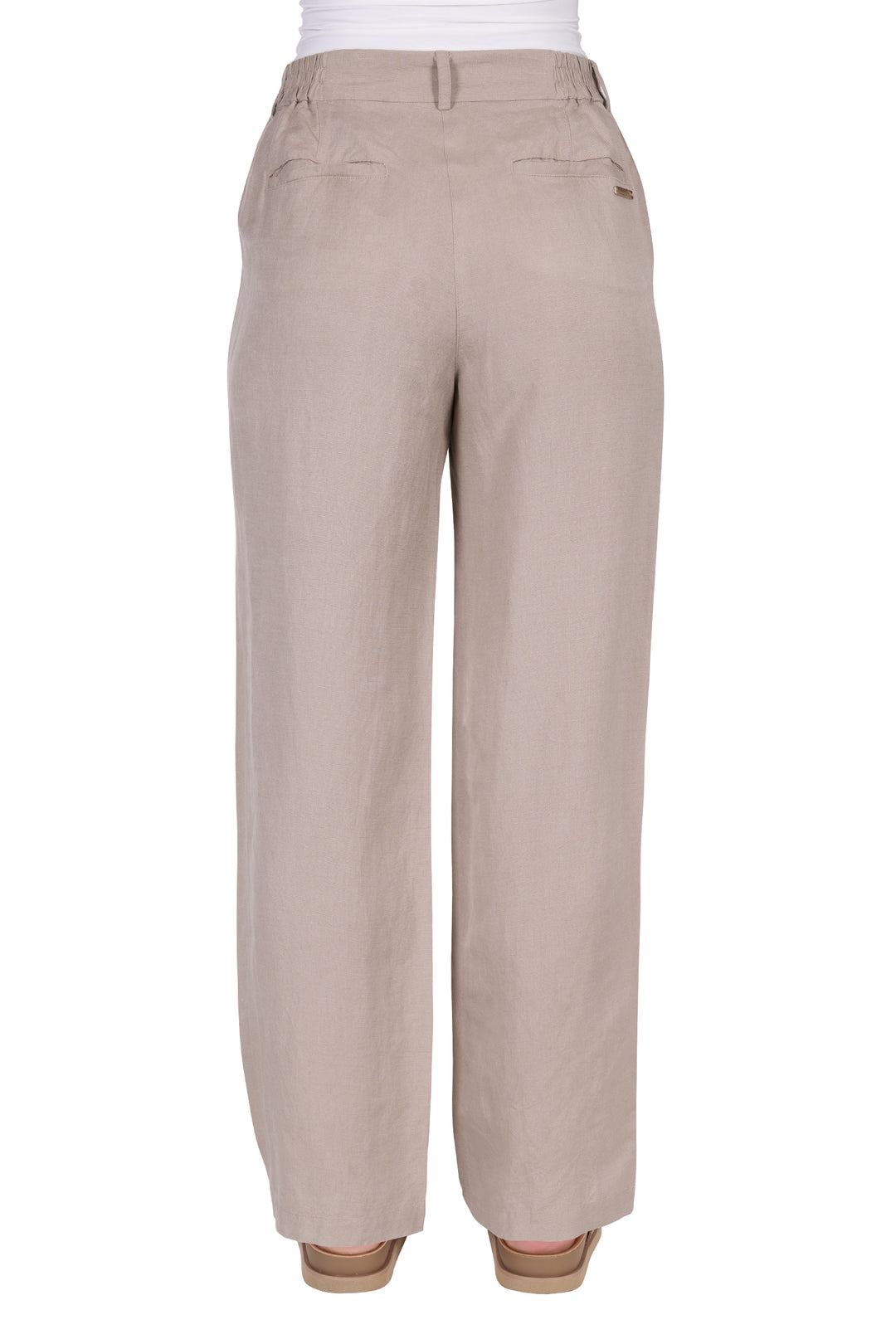 T5S2273051 Women’s Kathy Linen Pleat Pant | Natural