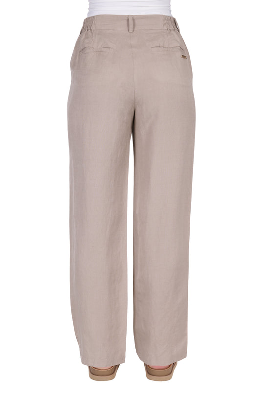 T5S2273051 Women’s Kathy Linen Pleat Pant | Natural