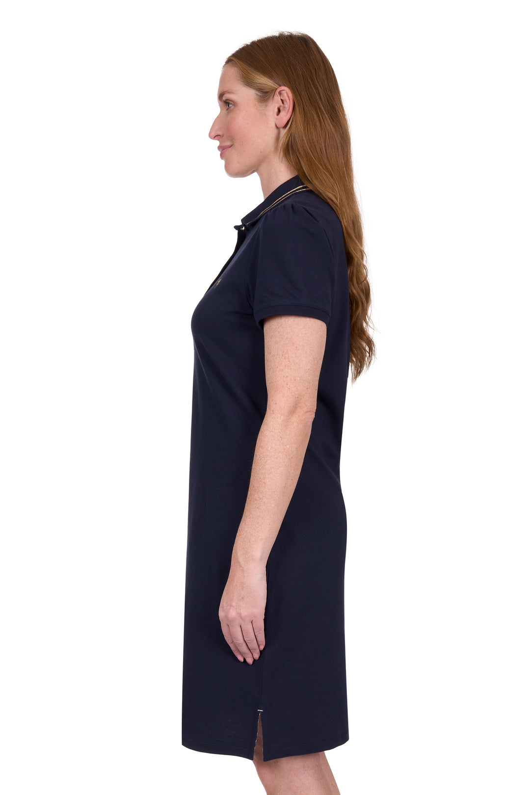 T5S2411066 Women's Traci Short Sleeve Polo Dress | Navy