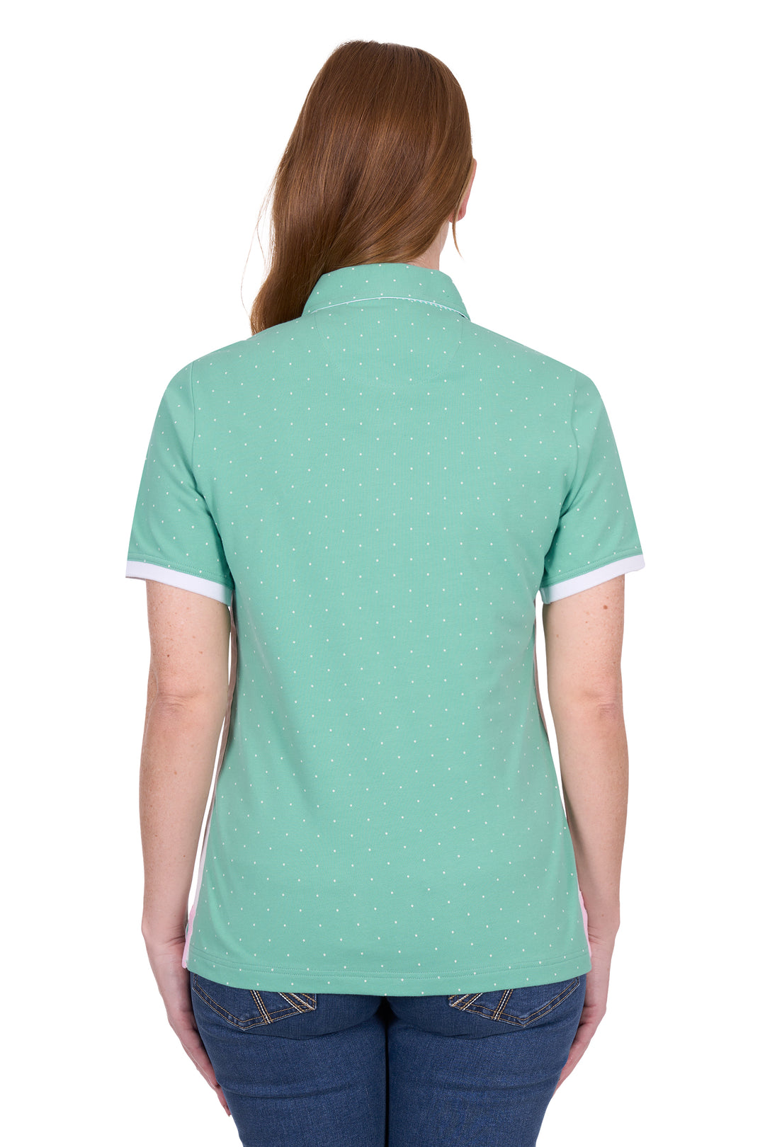 T5S2523060 Women's Stacie Short Sleeve Polo | Mint