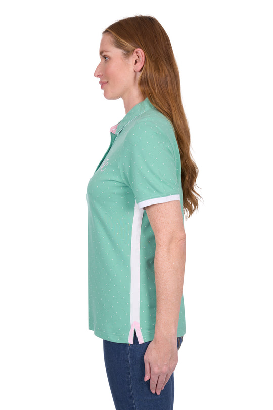 T5S2523060 Women's Stacie Short Sleeve Polo | Mint