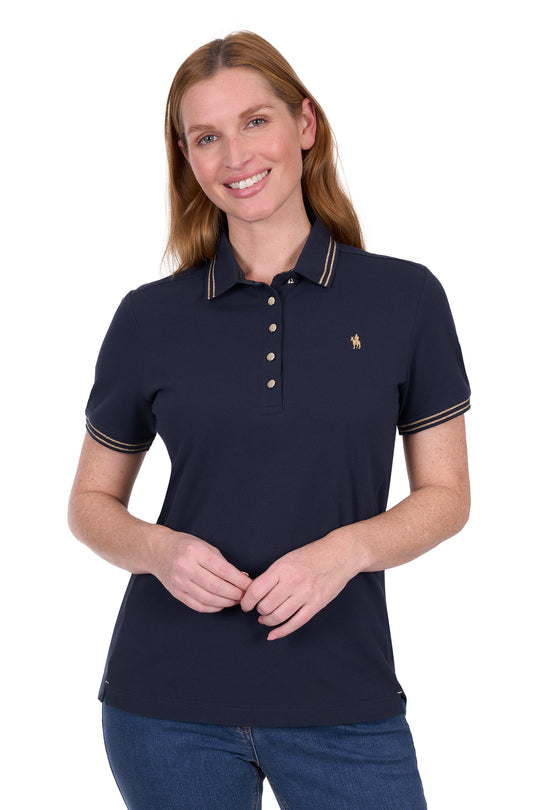 T5S2523062 Women's Lauren Short Sleeve Polo | Navy