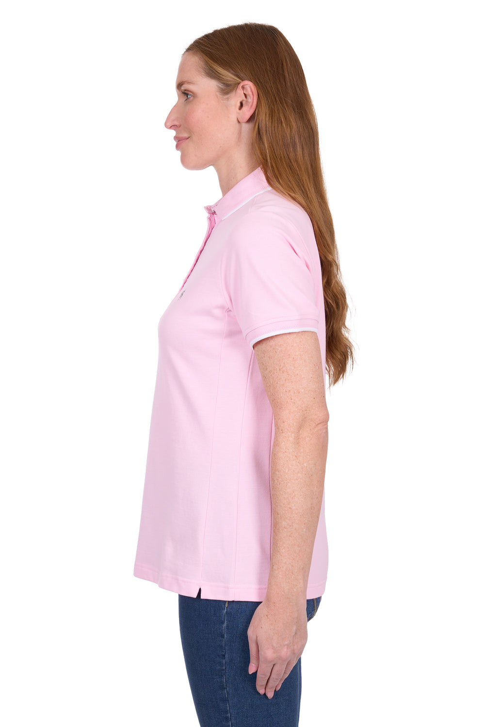 T5S2523126 Wmns Michelle SS Polo | Pale Pink