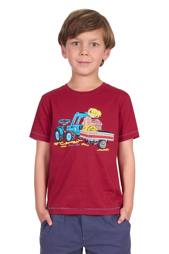 T5S3513124 Boys Nicholas SS Tee | Red