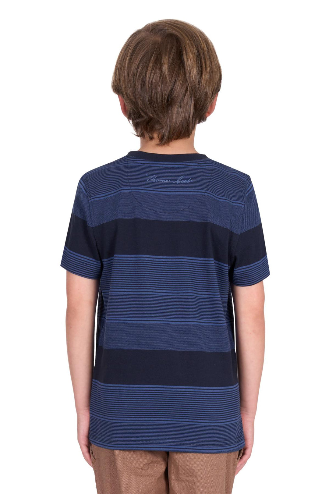 T5S3514011 Boys Edward 1Pkt SS Tee | Navy/Blue Ocean