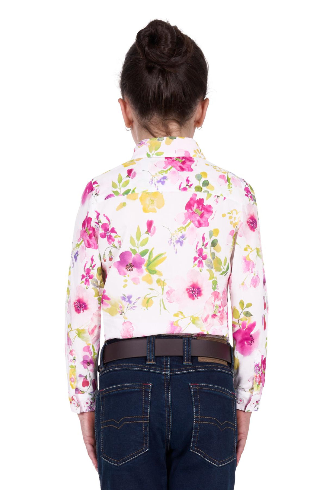 T5S5114094 Girls Mila LS Shirt | Pink/Multi
