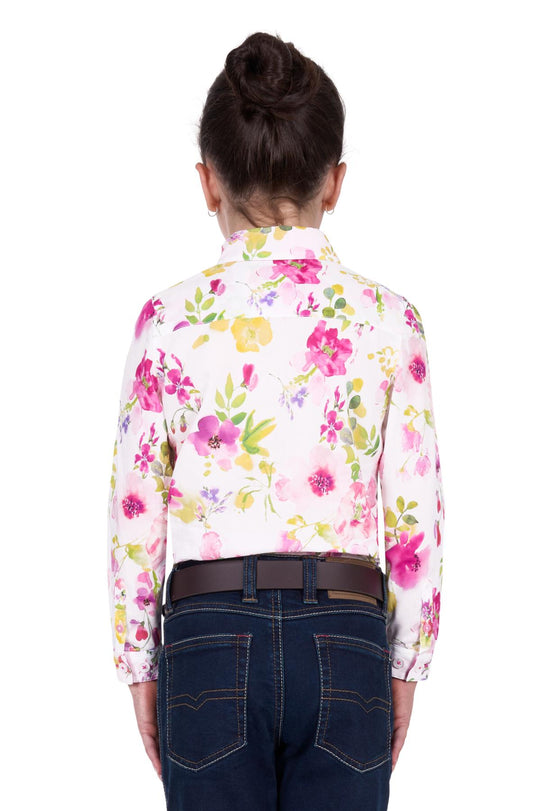 T5S5114094 Girls Mila LS Shirt | Pink/Multi
