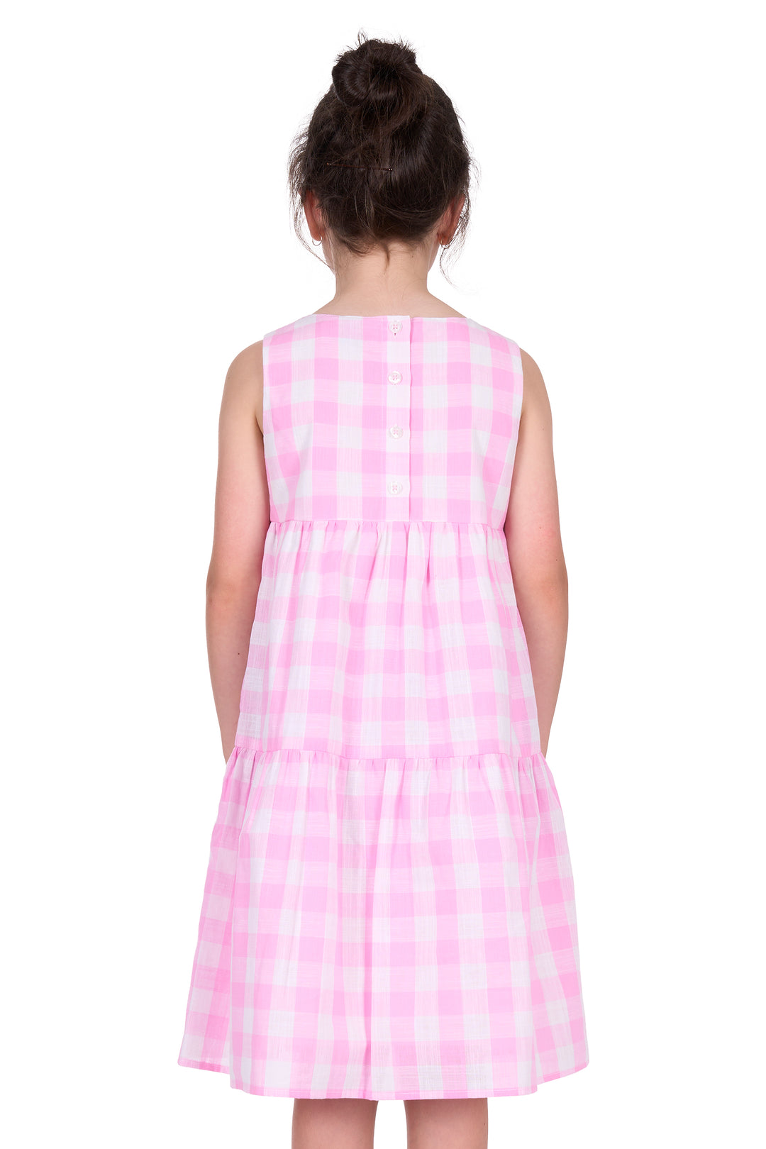 T5S5411084 Girls Amity Dress | Pink/White