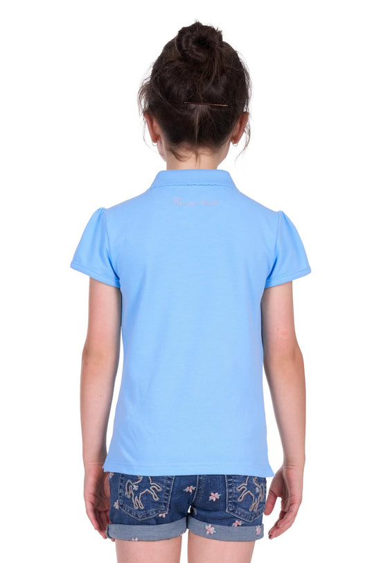 T5S5500113 Girls Daisy SS Polo | Blue