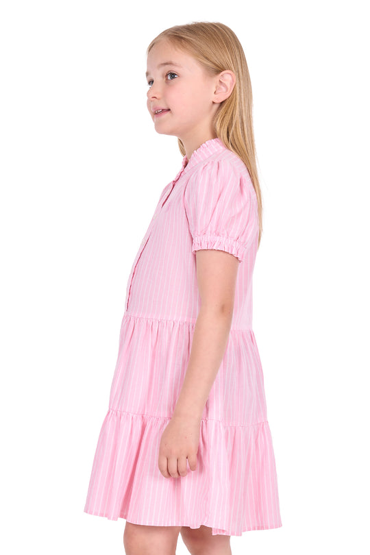 T6S5412079 Girl’s Myolie Dress | Rose Pink / White