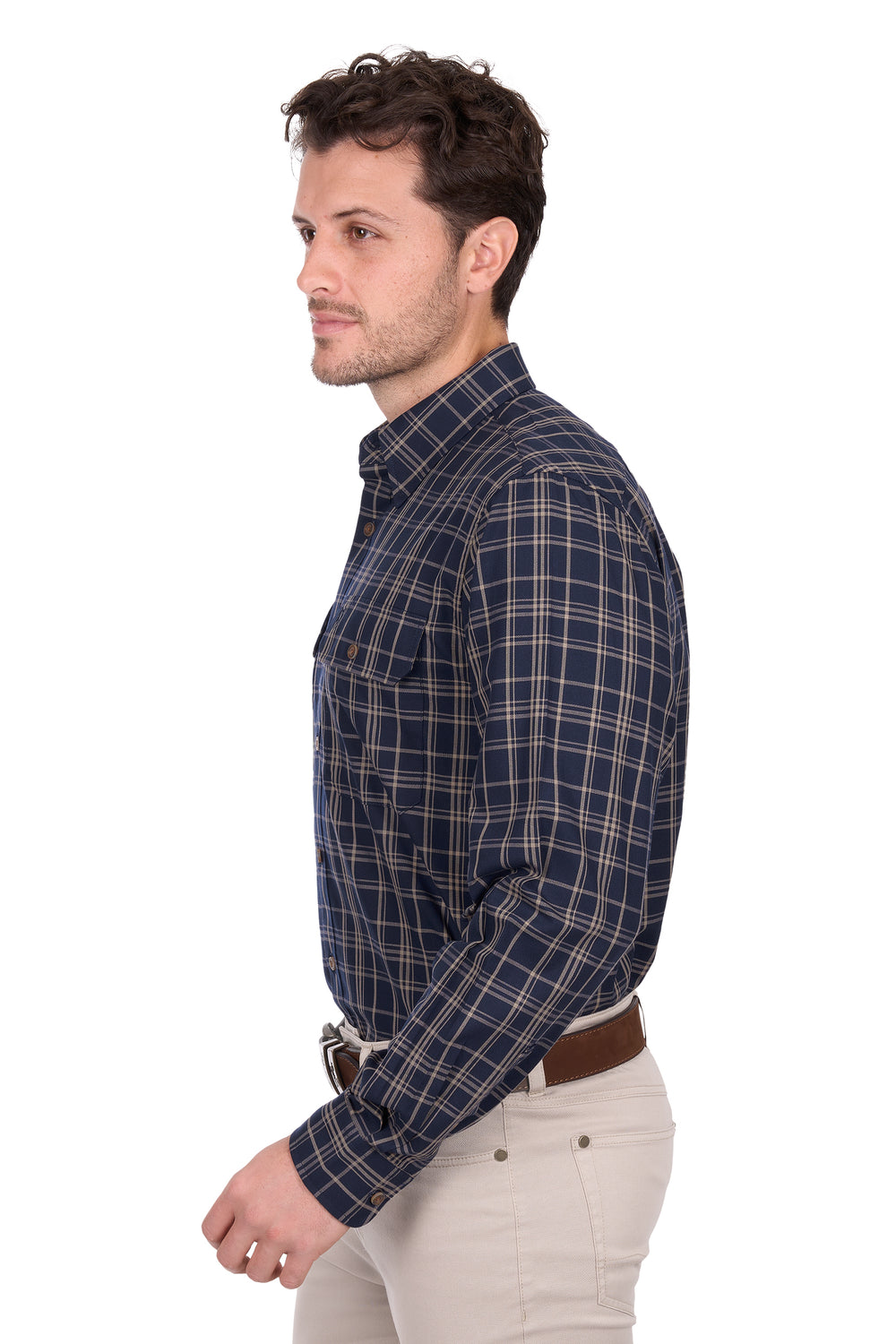 T6W1115034 Mens Adam 2 pocket Long sleeve Shirt