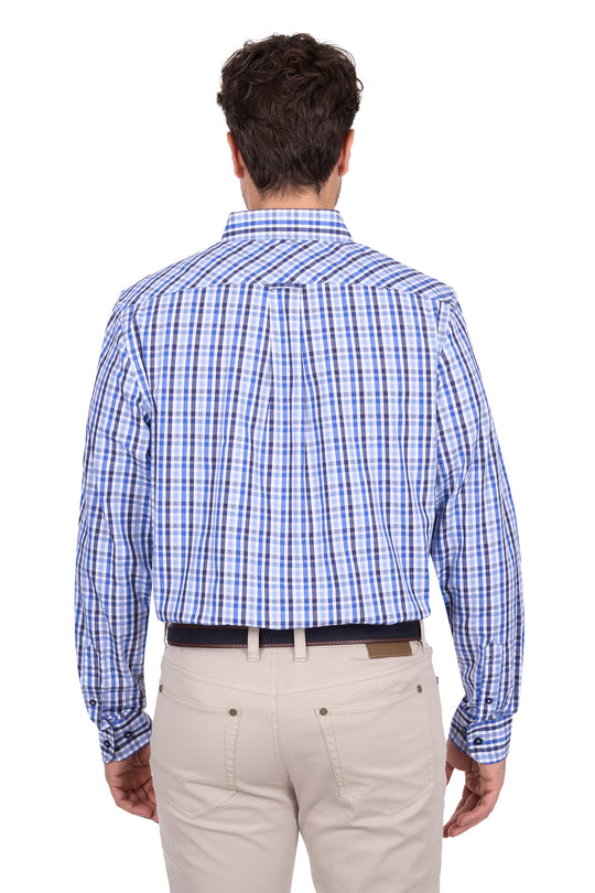T6W1118044 Mens Andrew 1PKT LS Shirt | Navy/Blue