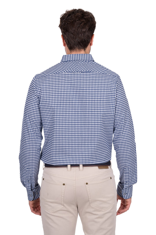 T6W1121050 Mens Anthony Tlrd LS Shirt | Navy/White