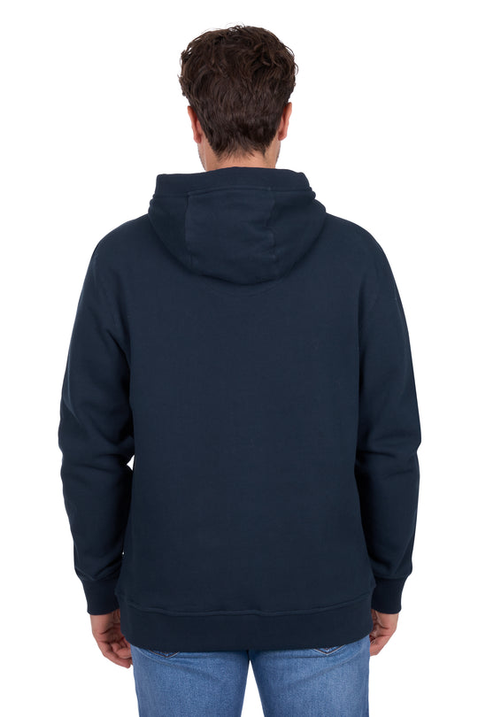 T6W1533010 Men's Heritage Oval Pullover Hoodie | Navy
