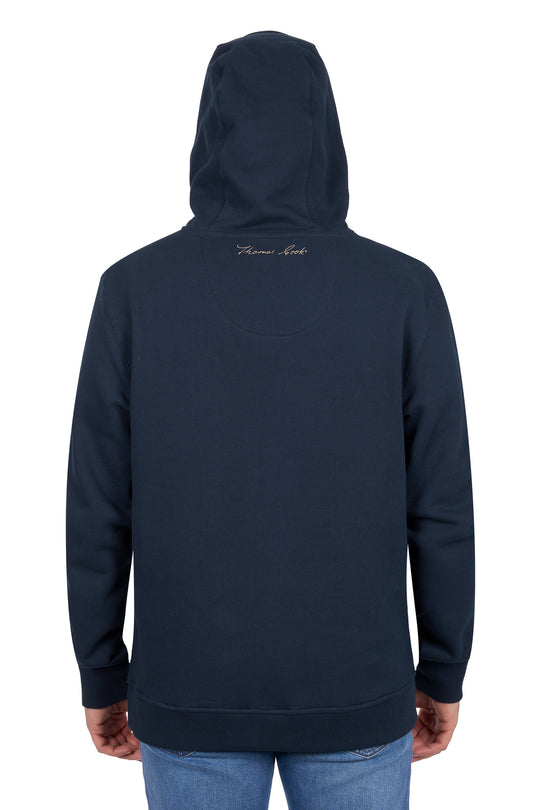 T6W1533010 Men's Heritage Oval Pullover Hoodie | Navy