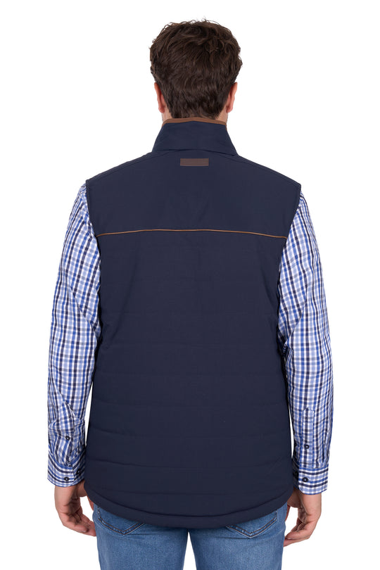 T6W1608170 Mens Toby Rev Vest | Navy/Tan