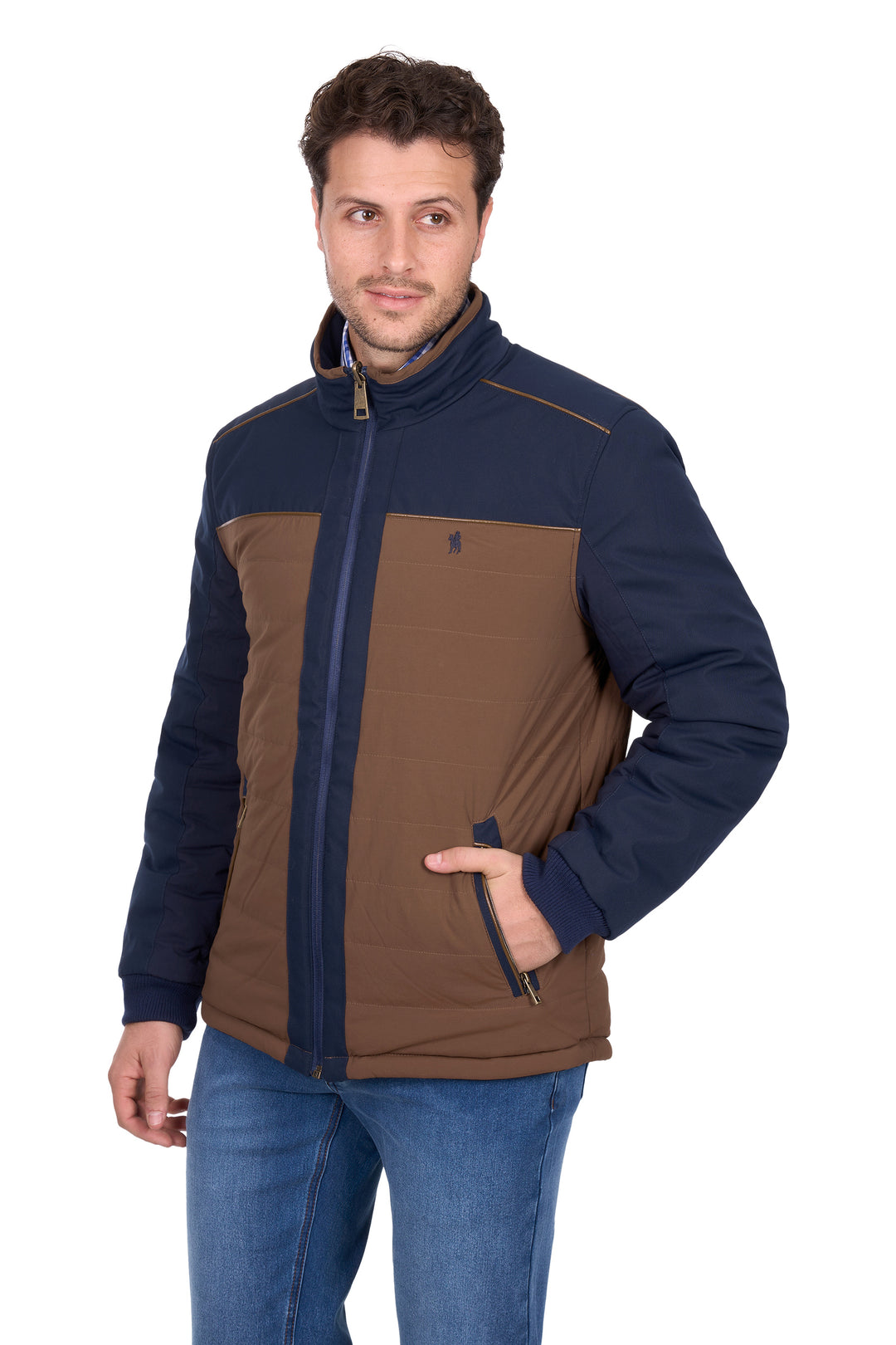 T6W1708170 Men soby Revs Jacket | Navy/Tan
