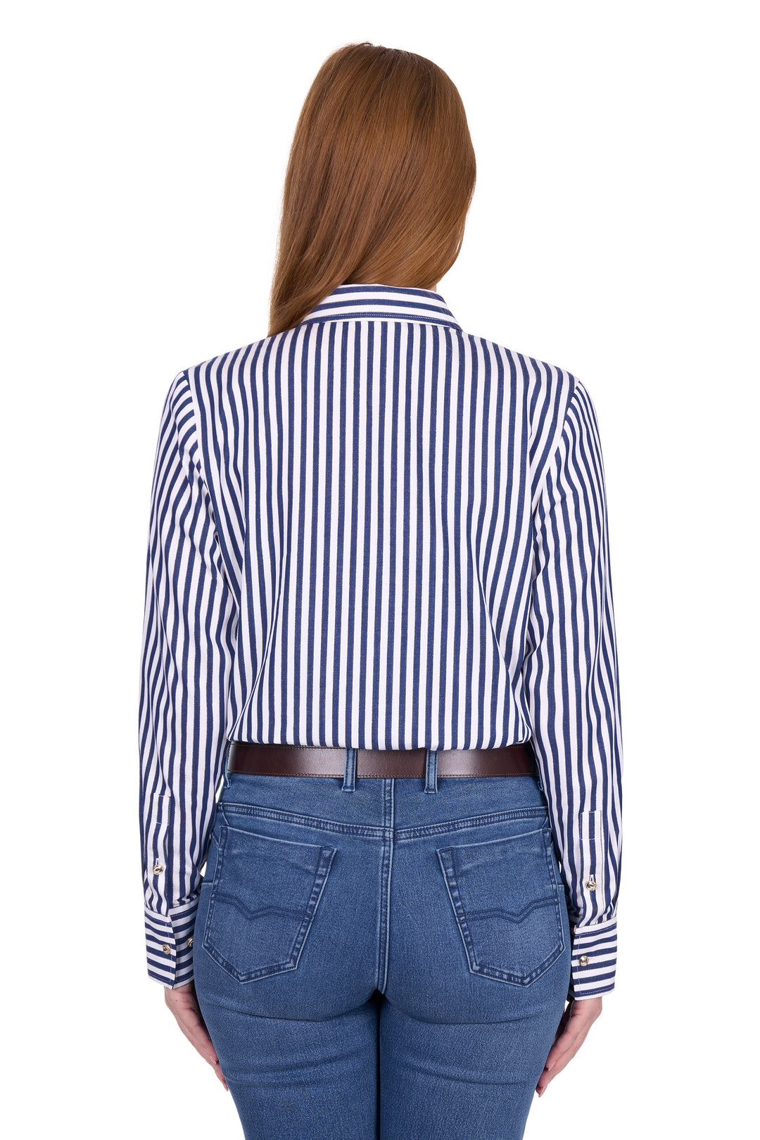T6W2130085 Wmns Celine LS Shirt | Navy/White