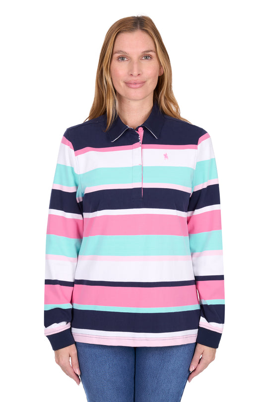 T6W2506072 Women's Vivian Stripe Rugby | Multi