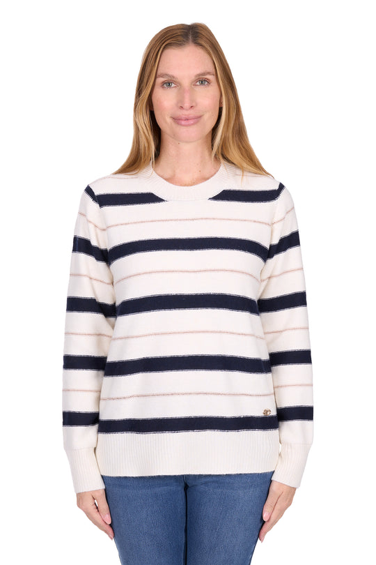 T6W2548098 Wmns Gracie Jumper | Navy/Cream
