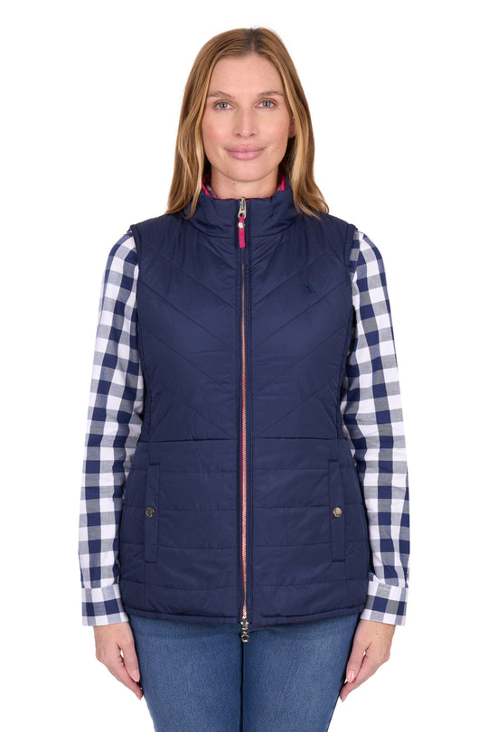 T6W2620056 Wmns Mayfield Revs Vest | Hot Pink/Navy