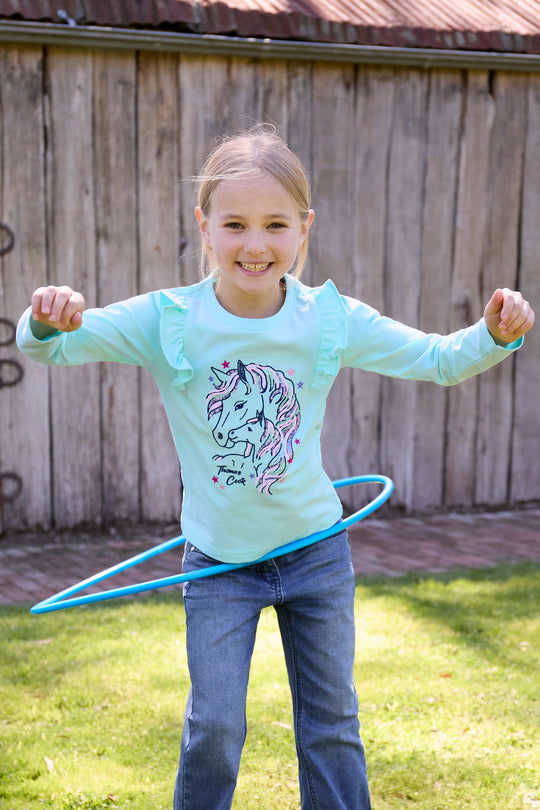 T6W5501137 Girls Amy LS Tee | Blue