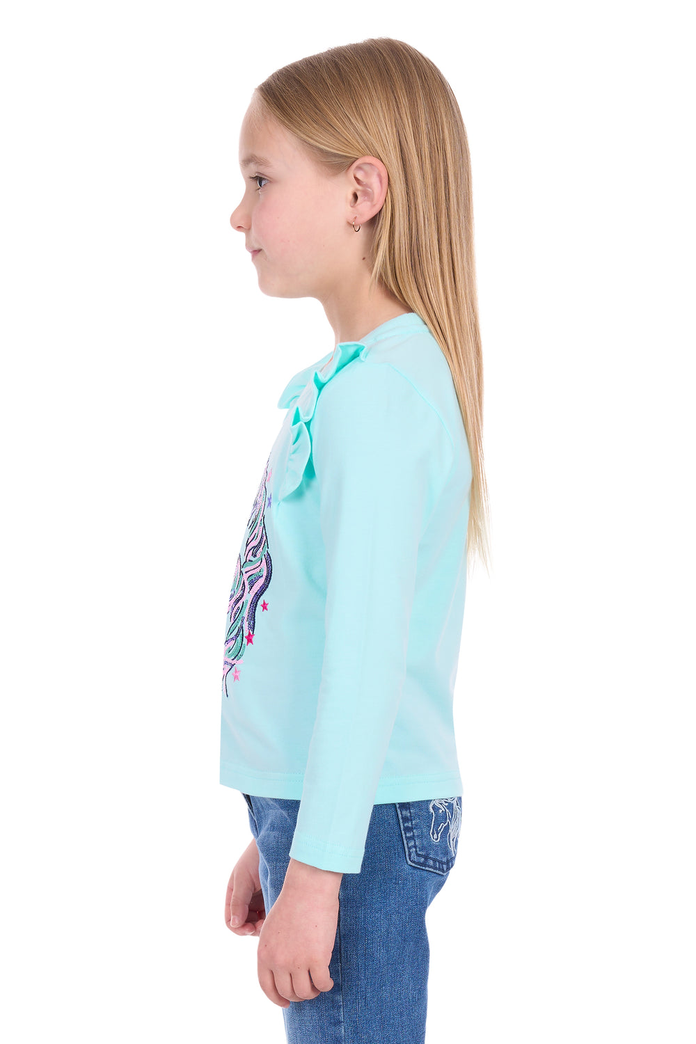 T6W5501137 Girls Amy LS Tee | Blue