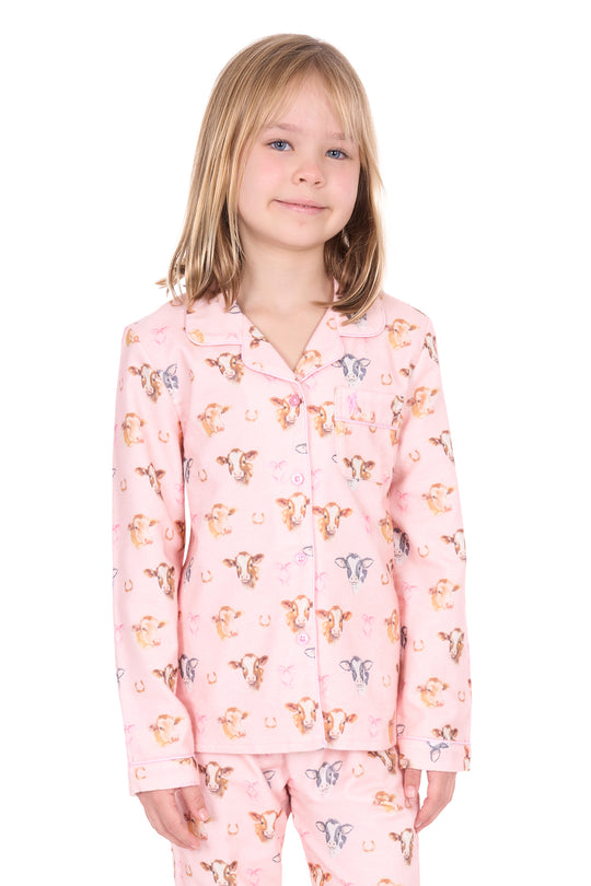 T6W5924143 Girl’s Chloe Long Sleeve Pyjamas | Pink