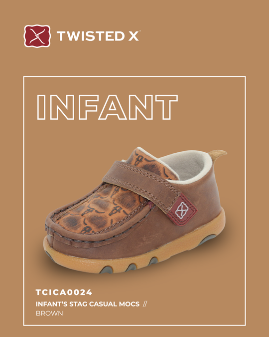 TCICA0024 Infant’s Stag Casual Mocs | Brown